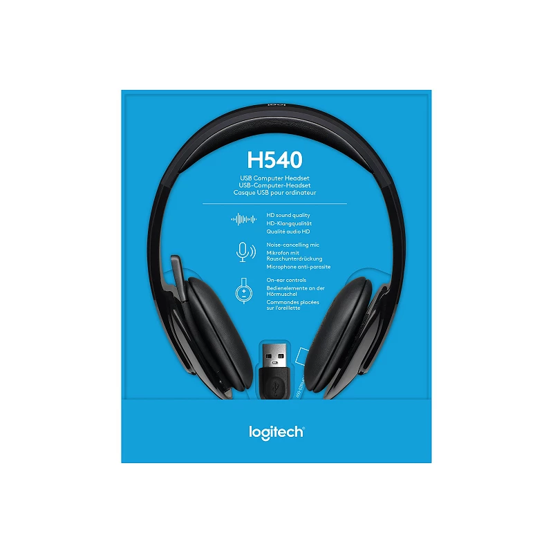 Logitech USB Headset H540 - Auricular - en oreja