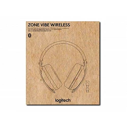 Logitech Zone Vibe Wireless - Auricular - tamaño completo