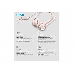 Logitech H390 - Auricular - en oreja - cableado