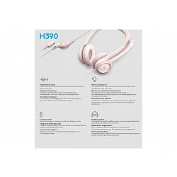 Logitech H390 - Auricular - en oreja - cableado