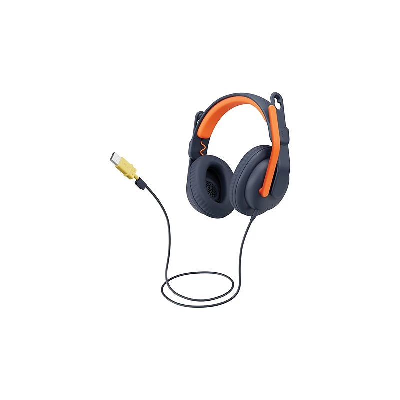 Logitech Zone Learn On-Ear Wired Headset for Learners, USB-A