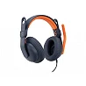 Logitech Zone Learn On-Ear Wired Headset for Learners, USB-A