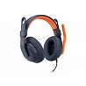 Logitech Zone Learn On-Ear Wired Headset for Learners, USB-A