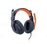 Logitech Zone Learn On-Ear Wired Headset for Learners, USB-A