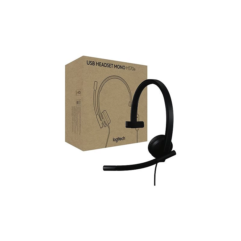 Logitech H570e - Auricular - en oreja - cableado