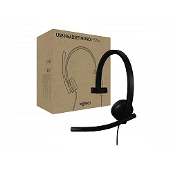 Logitech H570e - Auricular - en oreja - cableado