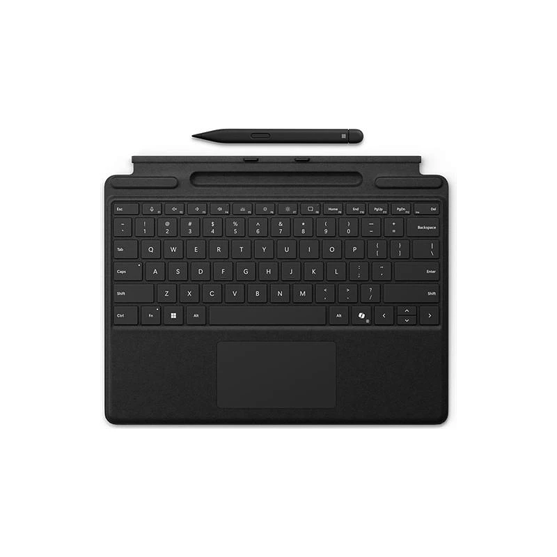 Microsoft Surface Pro Keyboard - Teclado - con panel táctil, acelerómetro, bandeja de carga y almacenamiento Surface S