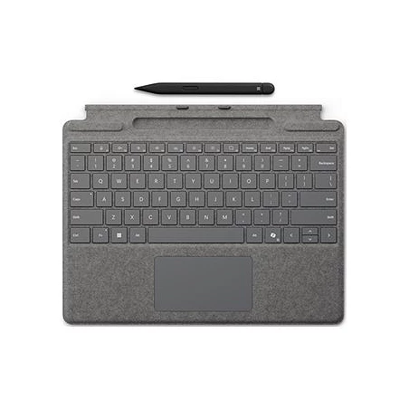 Microsoft Surface Pro Keyboard - Teclado - con panel táctil, acelerómetro, bandeja de carga y almacenamiento Surface S