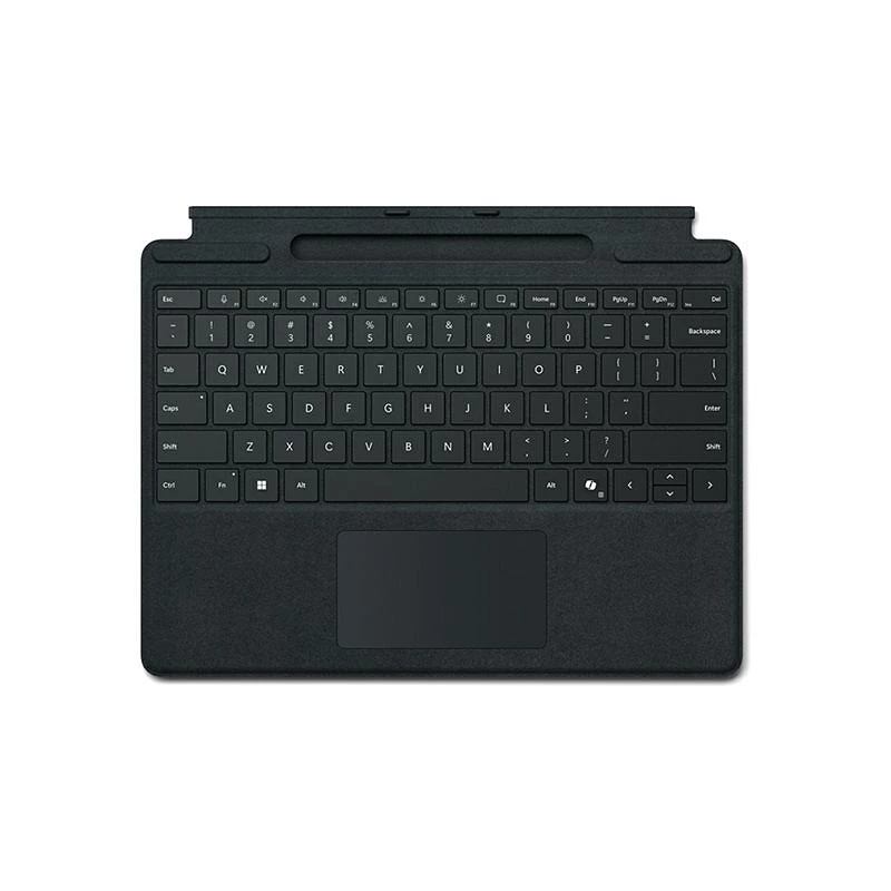 Microsoft Surface Pro Keyboard - Teclado - con panel táctil, acelerómetro, bandeja de carga y almacenamiento Surface S