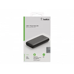 Belkin - Cargador portátil - 20000 mAh - 30 vatios