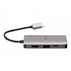 C2G USB C Dock with HDMI, USB, Ethernet, USB C & Power Delivery up to 100W