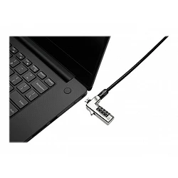 Kensington Slim Combination Laptop Lock - Bloqueo de cable de seguridad